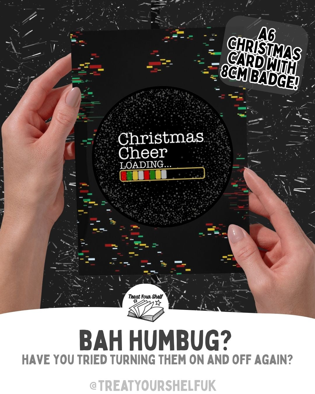 Christmas Cheer Loading Badge Card