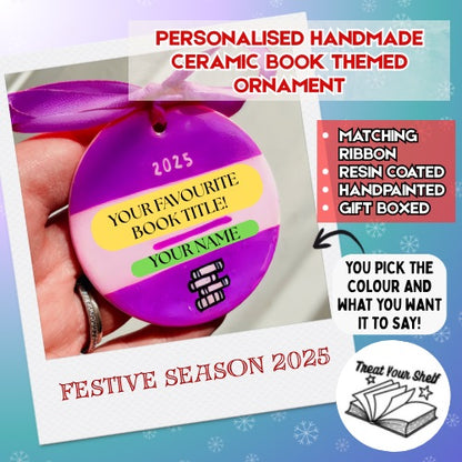 Custom Handmade Bookish Hanging Decoration