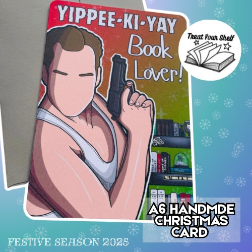 Die Hard inspired Bookish Christmas Card