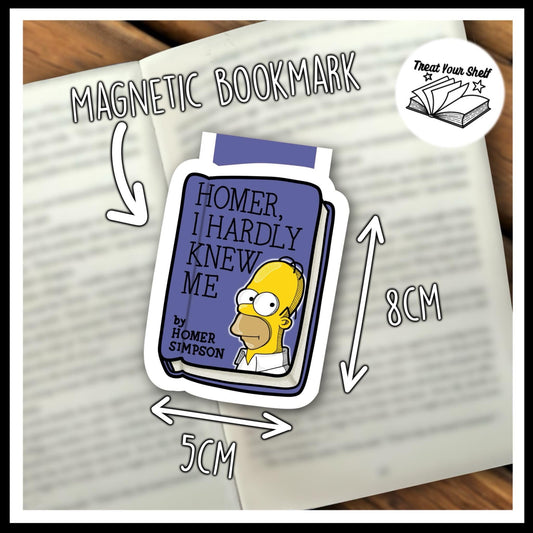 'Homer's Novel' (The Simpsons inspired) Magnetic Bookmark